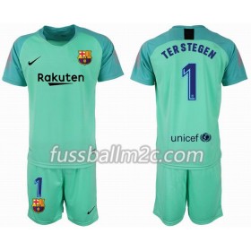 Fußballtrikots FC Barcelona Torwart TER STEGEN 1 Kinder 2018-2019 Kurzarm trikot kaufen